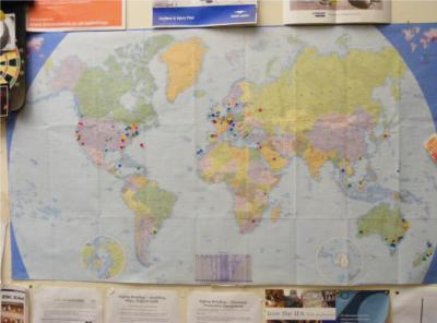 Figure 5. Map showing where Archaeology Live participants come from