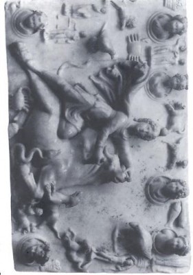 Figure 18. (Above) Tauroctonos from Sidon. Clauss, M. 2000, 90.